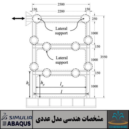 دیوار برشی فولادی سه طبقه