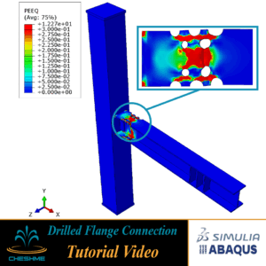 Validation and Finite Element Analysis of Drilled Flange Connections (DFCs) with Radial Drilling Patterns Using ABAQUS