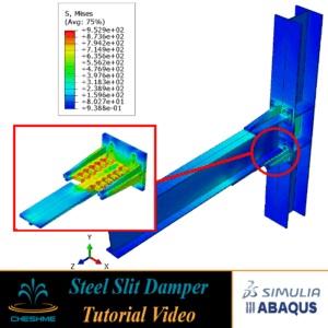 Validation and Finite Element Analysis of Beam System with T-stub Type Slit Damper Using ABAQUS