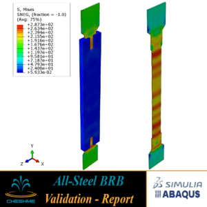 Finite Element Analysis of all-steel buckling-restrained braces